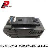 For GreenWorks 29472 Replacement Power Tool Battery Li-Ion 40V 4000mAh Rechargeable G-MAX Battery