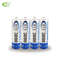 BTY Battery AA 3000 4 X BTY NI-MH 1.2V 850mAh Rechargeable aa battery rechargeable batteries AA3000