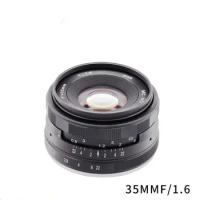 Kaxinda Camera Lens 35mm f/1.6 Standard Manual Prime Lens for Canon EOS M M2 M3 M5 M6 M10 Mirrorless Camera
