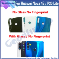 For Huawei P30 Lite Battery Cover Door Back Housing Rear Case Replacement Parts For Huawei Nova 4E Back Cover