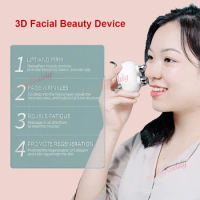 EMS Facial Massager Face RF LED Photon Therapy 3D Rotating Massage Skin Tightening Wrinkle Removal Skincare Beauty Device