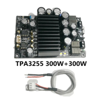 TPA3255 HIFI Digital Amplifier Board Class D Amplifier Board High Power Audio Power Amplifier Module 300Wx2 (1 Set,Black)