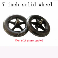 HIgh Performance 7 Inch Solid Wheel Tyre 7"tubeless Wheel Tire Universal Wheel Parts Wheelchair Wheel Front Small Wheel