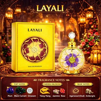 No Brand Parfum Konsentrat Wanita 15ml Aroma Manis Floral Arab layali ungu