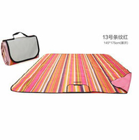 WallFree窩自在 防水耐磨戶外郊遊野餐墊/遊戲毯(大尺寸150*180CM)-紅條紋