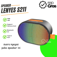 LENYES S211 LED Colorfull Lights Wireless Speaker Bluetooth 5.3 Portable Hifi Sound Quality