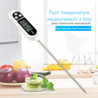 Digital Food Thermometer Kitchen Cooking BBQ Probe Electronic Oven Meat Water Milk Sensor Gauges Tools Measuring Thermometers