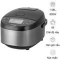 Nồi cơm điện tử Cuckoo CR-0680F 1.08L, màu đen bạc, dung tích lớn, đa chức năng nấu