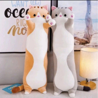 Boneka Guling Kucing Berdiri Panjang Tinggi 60cm Kado Special Hadiah Buat Anak Tersayang Boneka Guli