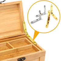 6 Buah/Tas Engsel Pivot Engsel Tanam Kayu 90 Derajat Engsel Mini 30x30mm Untuk Kotak Kayu / Perhiasa