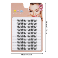 9-13mm Dense Eyelash Clusters - Reusable Strip Lashes for Eye-Lifting DIY Makeup