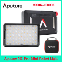 Aputure MC Pro LED Light 2000K-10000K Mini RGB Light with HSI/CCT/FX Lighting Modes Video Photography Lighting