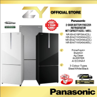 Panasonic 2-door Bottom Freezer Refrigerator NR-BX421BPSM/NR-BX421WGKM/NR-BX471WGKM (Steel/WHITE GLA