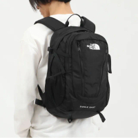 【The North Face】日本版 Single Shot 中小型 北臉 黑色 帆布 防潑水 北面 女包 男包 背包 書包 後背包