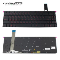 Laptop Keyboard Russian Version for Asus YX570Z FX570UD F570 NX580V X570 Black Backlight RU Notebook Keyboard