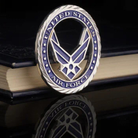 U.S. Air Force Emblem Silver Plated Hollow Commemorative Coin Military Challenge Collectibles Army Fan Gifts