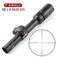 SR 1.5-5X20 WA HK Duplex Reticle Rifle Scope Tactical Airgun Airsoft For Hunting With Mounts And Cover