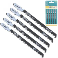 5pcs/set T244D 100mm High-carbon Steel Reciprocating Saw Blades Straight Cutting Jig Saw for Woodworking / Plastic PVC NEW