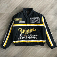 Kapital Kountry Hirata Kazuhiro embroidered racing jacket with lapel collar