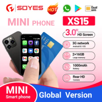 SOYES XS15 Mini Android8.1 Smart Phone 3.0 Inch Display 2GB RAM 16GB ROM Dual SIM Standby Play Store 3G Little Phone