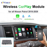 JoyeAuto CarPlay Box For Nissan Patrol 2018-2020 Y62 Android Auto Wireless Apple Carplay Module Interface Car Play Kit Mirroring