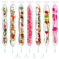 Resin Tools Diamond Painting Pen With Replace Pen 6 Head Point Drill Pen Diamond Cross Stitch DIY Craft Embroidery Mosaic