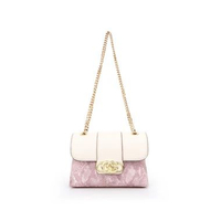 Gobelini X Oggi Bruna Snake Flap Shoulder Bag Snake/Pink