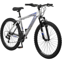 21-Speed Twist Shifters Bicycle Mtb Bike Flatrock Hardtail Mountain Bike for Youth Adult Men Women 24 to 29-Inch Wheels Bicycles