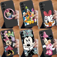 For Samsung A14 5G Case Cover Mickey Minnie Mouse Shell for Samsung Galaxy A 14 Soft Silicone Black Phone Cases Bumper Fundas