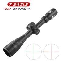 Optics EOS 4-16X44 AOHK Compact Optical Sight Tactical Riflescope For Hunting Wire Reticle Illuminate Airgun Airsoft