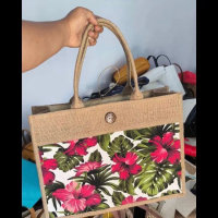 Tas Selempang Kerajinan Bahan Kanvas Densocast Wanita - Slingbag, Cewek Plastik Tote Canvas