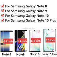 protective case on for samsung galaxy note 8 9 10 10plus screen protector film note9 note8 note10 plus tempered glas armor 9h