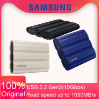 SAMSUNG Waterproof External SSD 1TB 2T Portable Solid State Drive T7 Shield USB 3.2 Gen2 IP65 For PC Mac Android Gaming Consoles
