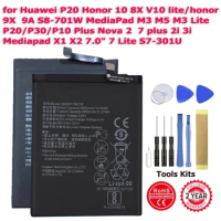 New Battery For Huawei P10 P20lite P30 P40 PRO Watch2 LEO-B09 S7-301U Nova 2Plus 2i 3i 7 Honor S8-701W 8X 9A 9X 10Lite V10
