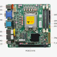 H610 12th/13th Core i3/i5/i7/i9 LGA1700 Desktop CPU IPC Mini-ITX Motherboard Industrial Mainboard DDR4 with 6*COM 2*LAN I226V