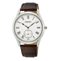 送禮首選★SEIKO 羅馬字小秒針皮帶腕錶6G28-01A0J(SRK049P1) SK005 附提袋【全館滿額折價★跨店APP下單最高20%點數回饋】