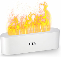 Flame Essential Oil Diffuser 150ml - Humidifiers for Bedroom with 7 Selectable Color Lights Diffuser