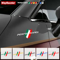 Reflective Creative Italian Stripes Vinyl Performance Sticker For Fiat 500 Abarth Punto 124 Spider Panda Bravo Freemont Tipo