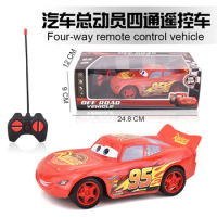 Herocross Disney Cars 2 Lightning Mcqueen Cartoon Four Way Wireless High-Speed Drift Remote Control Racing Car Interactive Toys