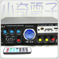 Karaoke remote control power amplifier/dual microphone/computer car OK power amplifier/U disk/SD card/KTV power amplifier R