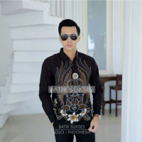 BATIK SUKSES - BALADEWA Kemeja Baju Batik Pria PREMIUM Lengan Panjang LAPIS FURING Katun Halus Primi