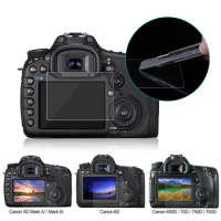 HD Tempered Glass Screen Protector Film For Canon 5D Mark Ⅳ/5D Mark Ⅲ/5D3, EOS 6D, 7D Mark Ⅱ/7D2, 100D/M3, EOS 200D, 1300D/1200D