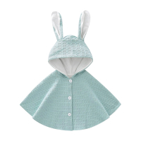 colorland兔耳朵披風外套 寶寶披風 嬰兒斗篷 造型外套