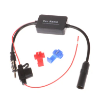 Car Stereo FM&amp;AM Radio Signal Antenna Aerial Signal Amp Amplifier Booster Cable