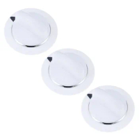 3pcs/kit WE1M654 White Dryer Timer Knob Fits for General Electric Washer Direct Replacement of Original Parts Accessories Stable