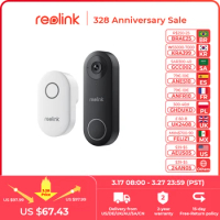 Reolink 2K+ Video Doorbell WiFi &amp; PoE Smart Outdoor Home Video Intercom Human Detection Wired Door Bell with Chime Support Alexa