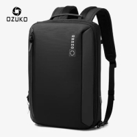 OZUKO Multifunction Men 15.6 inch Laptop Backpack Male Waterproof Travel Business Bags Fashion College Student School Backpacks