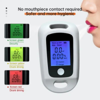 Digital Alcohol Detector USB Rechargeable Breath Alcohol Tester LCD Display Portable Alcohol Tester Professional Grade Accuracy