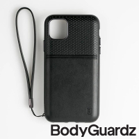 【BodyGuardz】iPhone 11 Pro Max Accent Duo(出色頂級真皮軍規殼 - 黑)