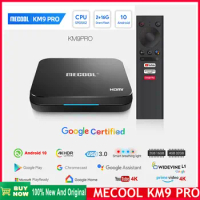 [Genuine]Mecool KM9 PRO Classic Android TV Box 2GB 16GB 4K HDR Android 10 Amlogic S905X2 Media Player Google Certified TV Box